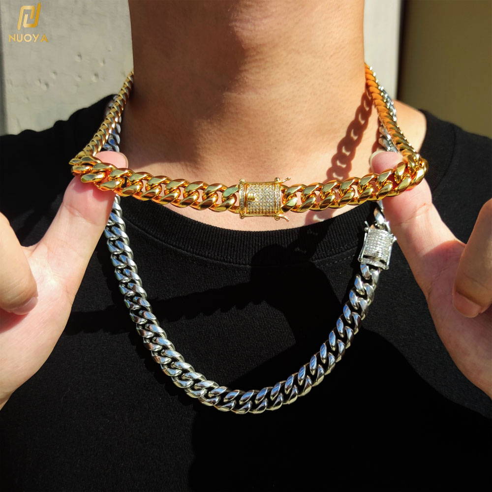 Cuban Link Chain 12Mm - 6-12mm Hip Hop Kubanische Kette Iced