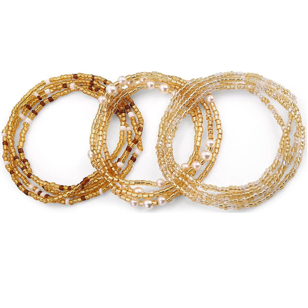 Body Jewelry - Taillenperlen für Frauen, Bauchketten, elastische Ketten,