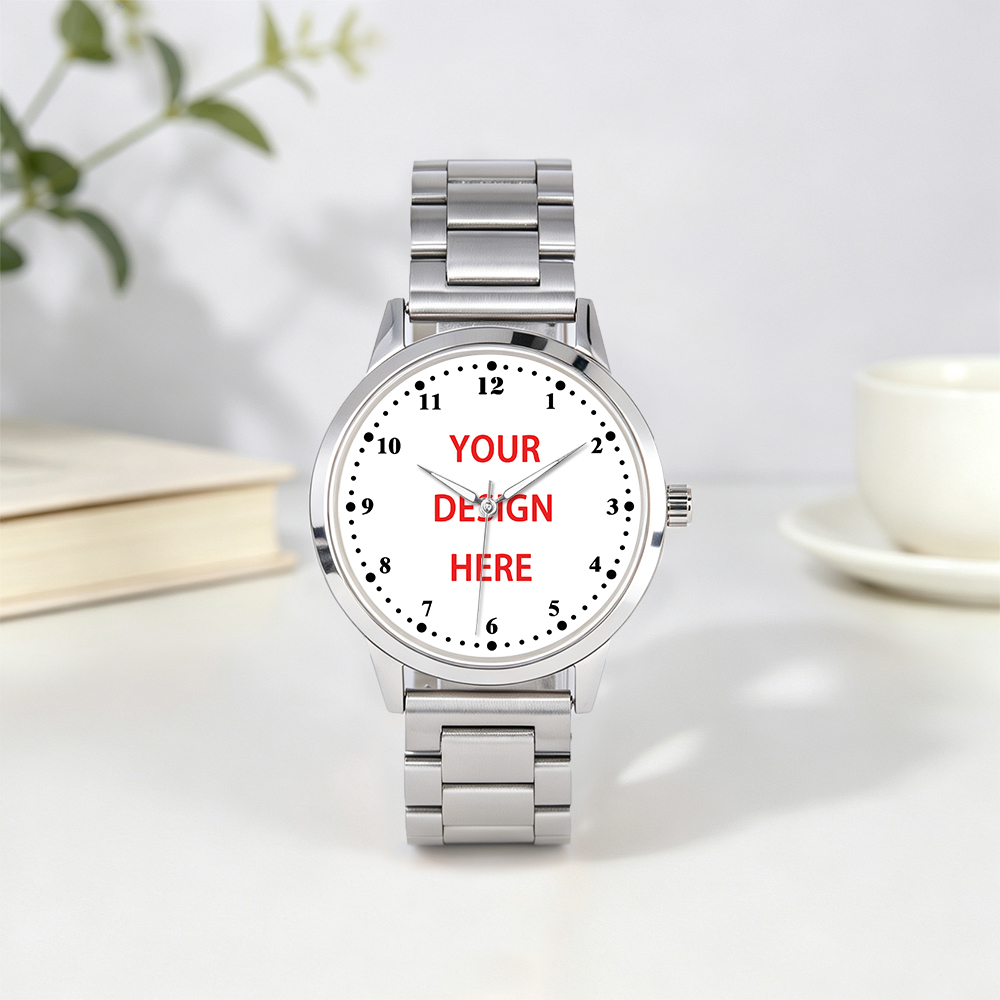 Watch Accessories - 3ATM wasserdichtes Edelstahl-Uhrengehäuse, Unisex, anpassbares Zifferblatt,