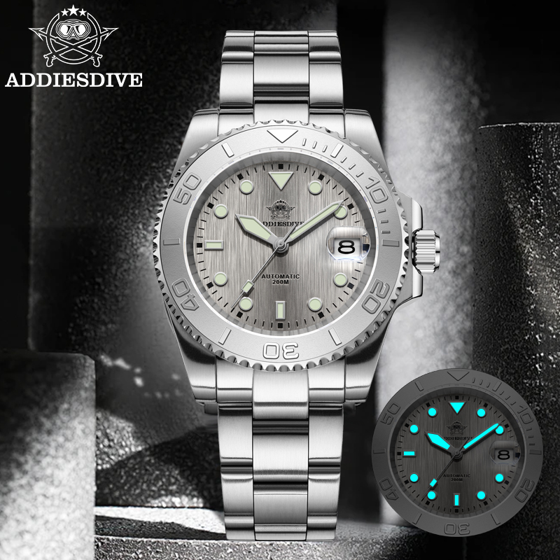 Watch Accessories - ADDIESDIVE AD2087 Herrenuhr, wasserdicht, 20 Bar,