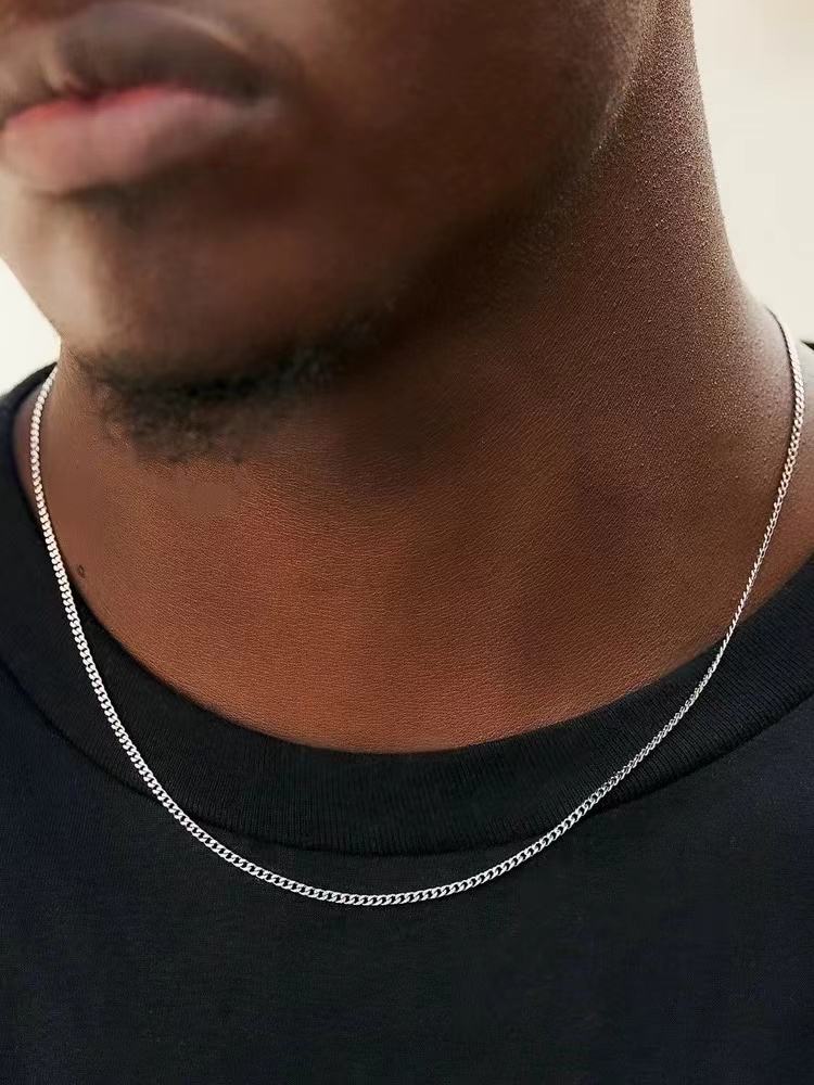 Cuban Link Chain 12Mm - Männer Edelstahl Basic Kette Halskette Titan