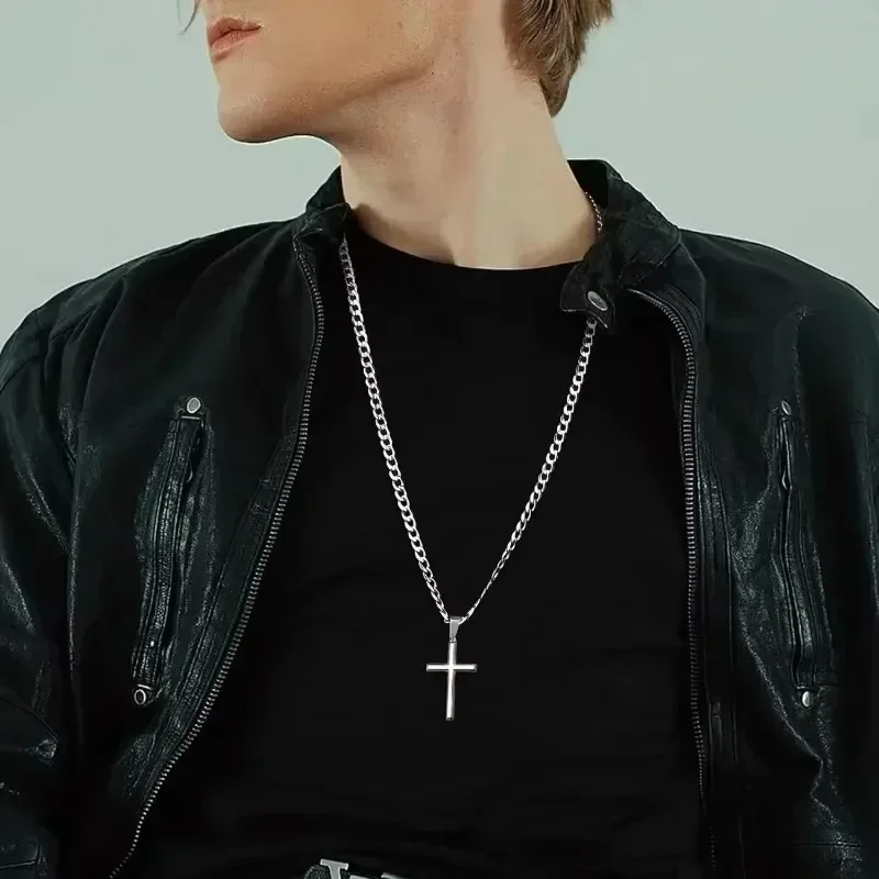Kreuz-Halskette aus 925er-Ster – 925 Sterling Silver Chain Necklace Men Bewertung und Preis