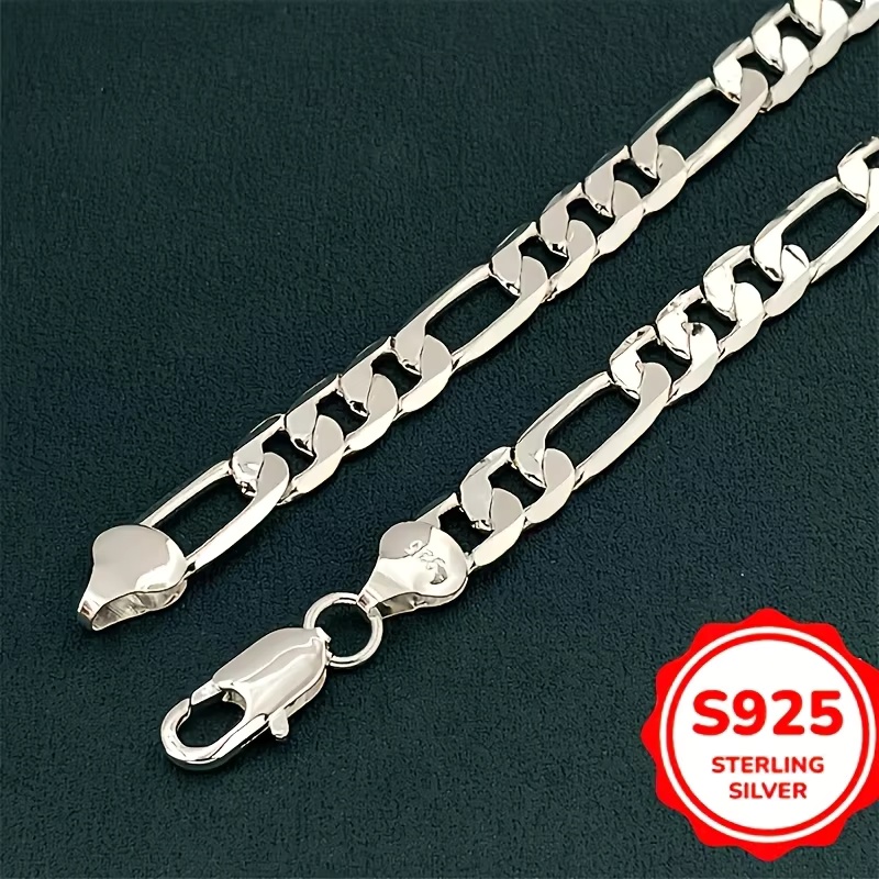 Großhandel Herren 925 Sterling – 925 Sterling Silver Chain Necklace Men Bewertung und Preis