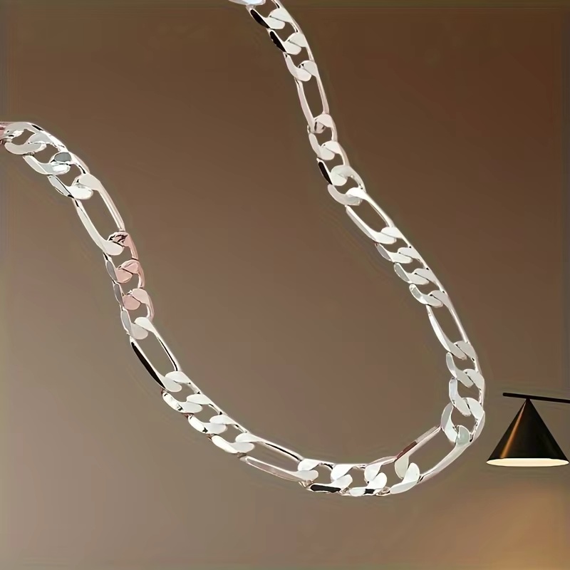 Großhandel Herren 925 Sterling – 925 Sterling Silver Chain Necklace Men Bewertung und Preis