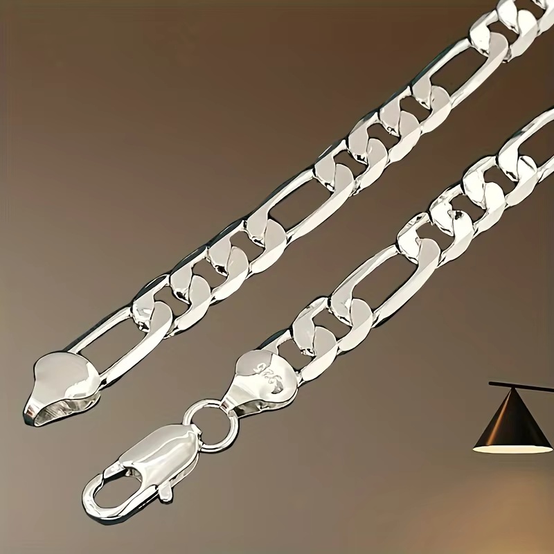 Großhandel Herren 925 Sterling – 925 Sterling Silver Chain Necklace Men Bewertung und Preis