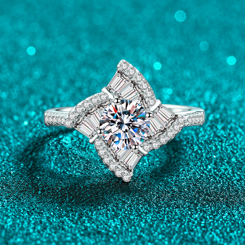 Apaison Funkelnder 1 Karat D-F – Moissanite Engagement Ring 1 Carat Bewertung und Preis