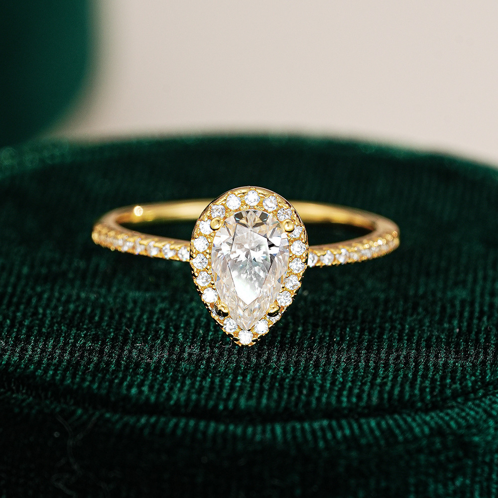 KyanGem Ring aus echtem 18-kar – Moissanite Engagement Ring 1 Carat Bewertung und Preis