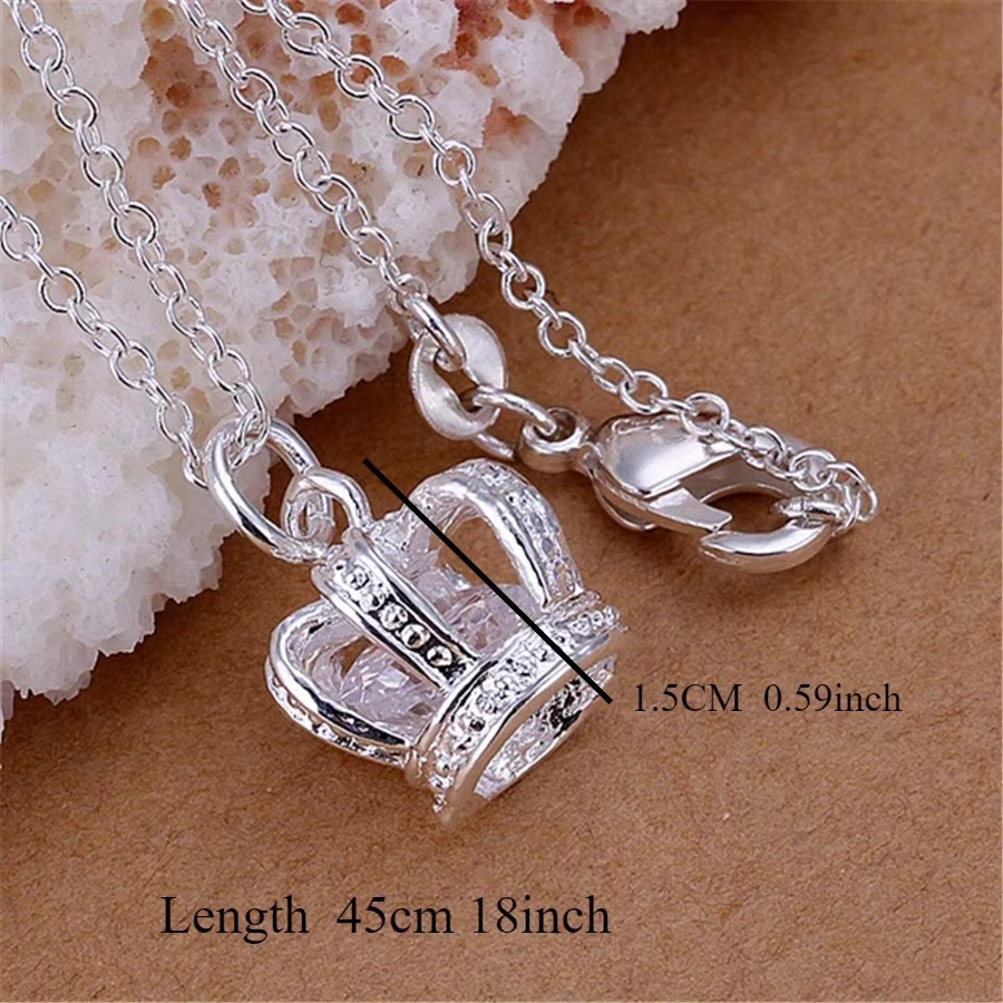 Charms 925 Sterling Silber Kro – 925 Sterling Silver Chain Necklace Men Bewertung und Preis
