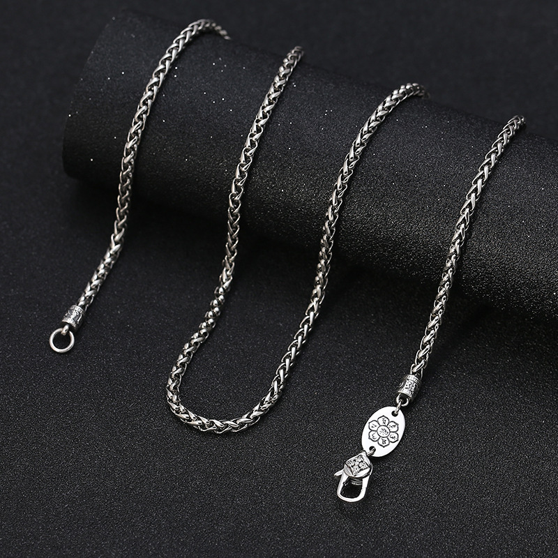 S925 Sterling Silber Kreativ-K – 925 Sterling Silver Chain Necklace Men Bewertung und Preis