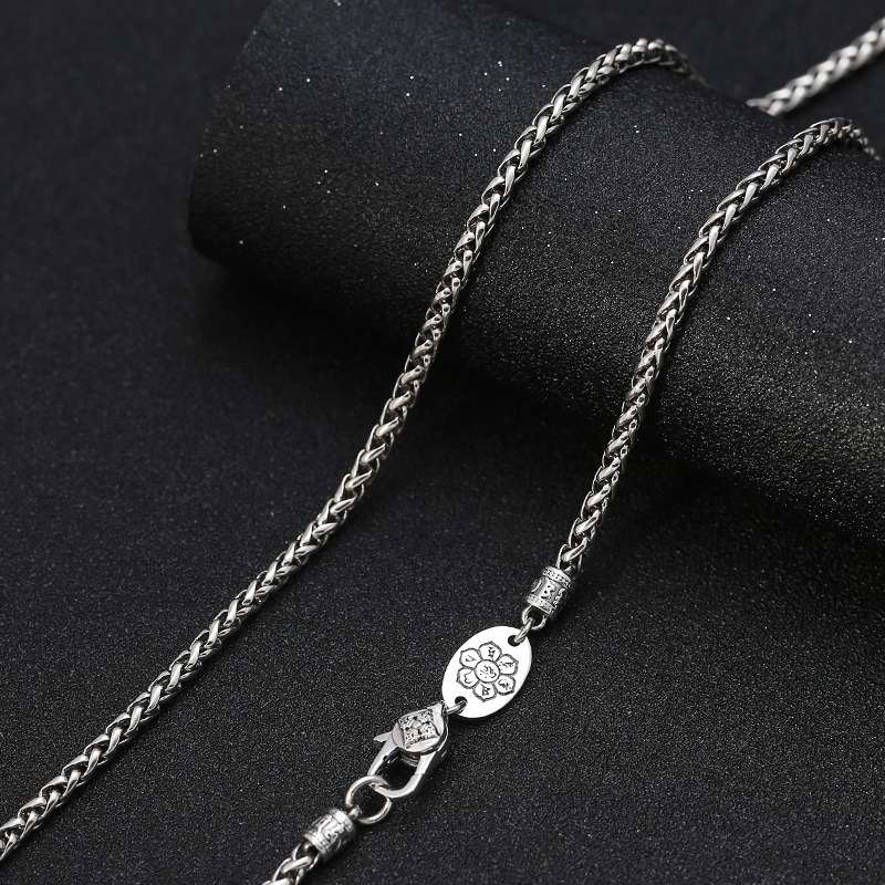 S925 Sterling Silber Kreativ-K – 925 Sterling Silver Chain Necklace Men Bewertung und Preis