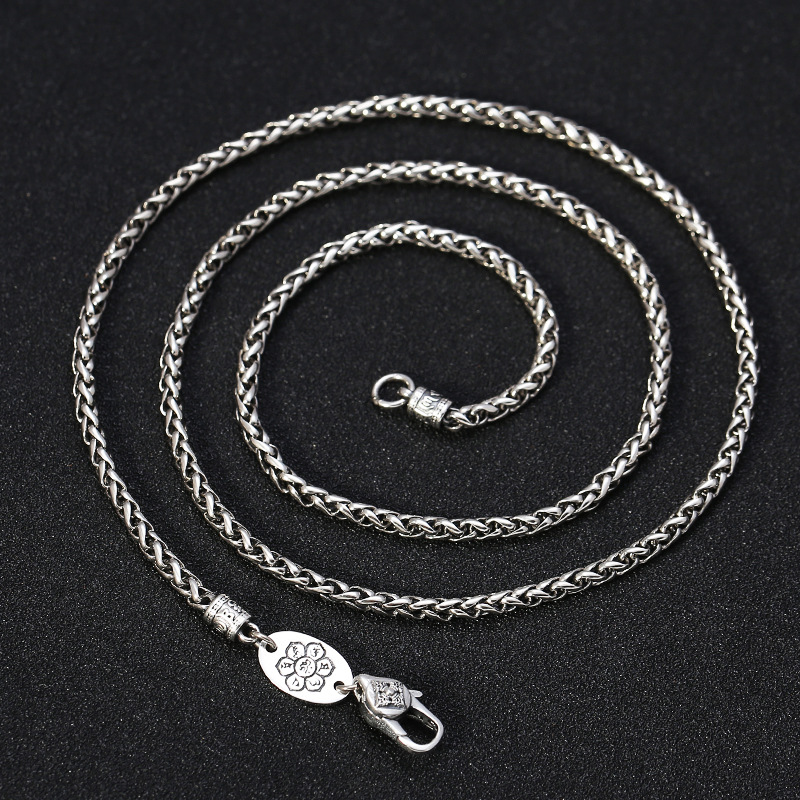 S925 Sterling Silber Kreativ-K – 925 Sterling Silver Chain Necklace Men Bewertung und Preis