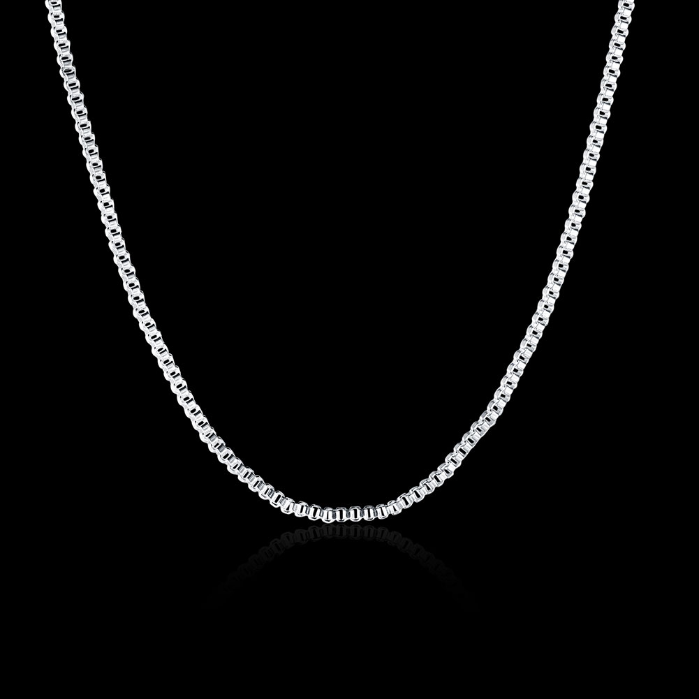 10 stücke 16-24 zoll 925 Sterl – 925 Sterling Silver Chain Necklace Men Bewertung und Preis