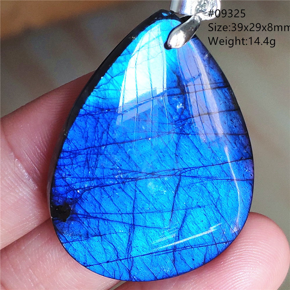 Natürlicher Blauer Labradorit- – 925 Sterling Silver Chain Necklace Men Bewertung und Preis