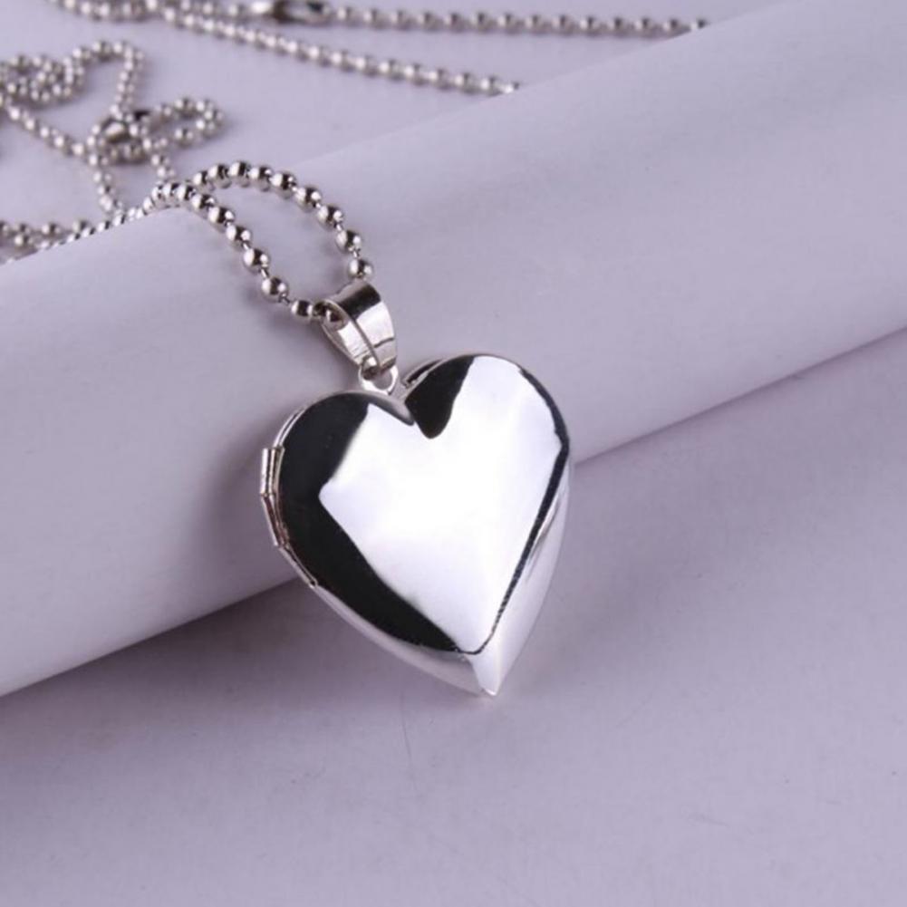 Foto-Halskette, zu öffnende Fo – Heart Locket Necklace Photo Bewertung und Preis
