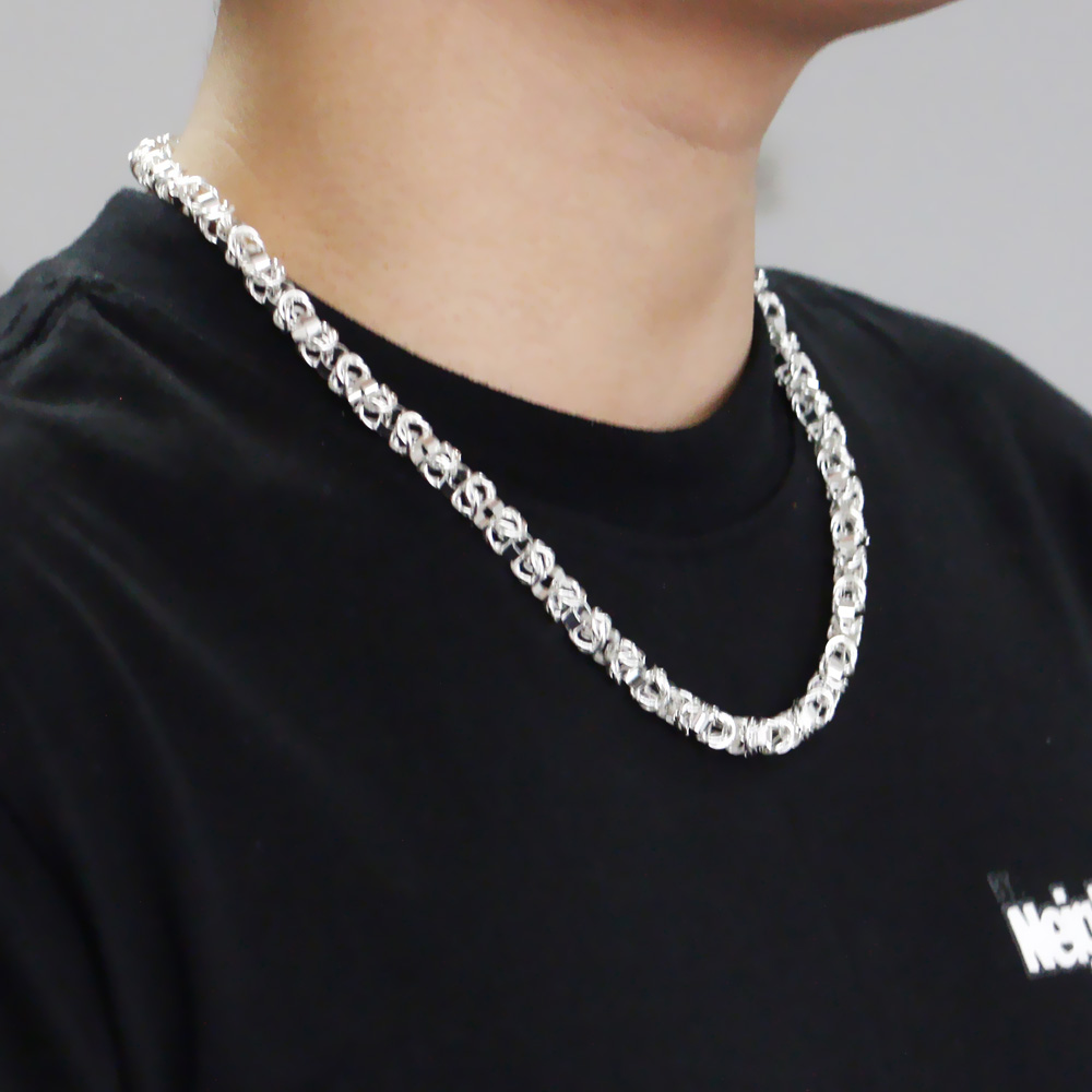 925 Sterling Silber Hip-Hop Kn – 925 Sterling Silver Chain Necklace Men Bewertung und Preis