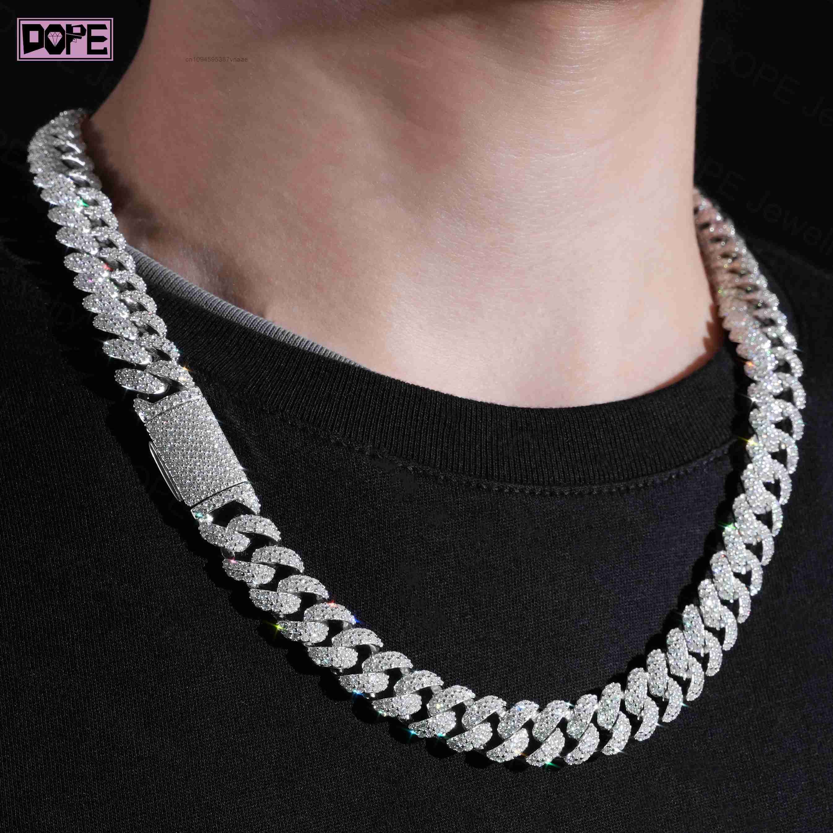 12mm VVS Iced Out Moissanit Cu – Cuban Link Chain 12Mm Bewertung und Preis