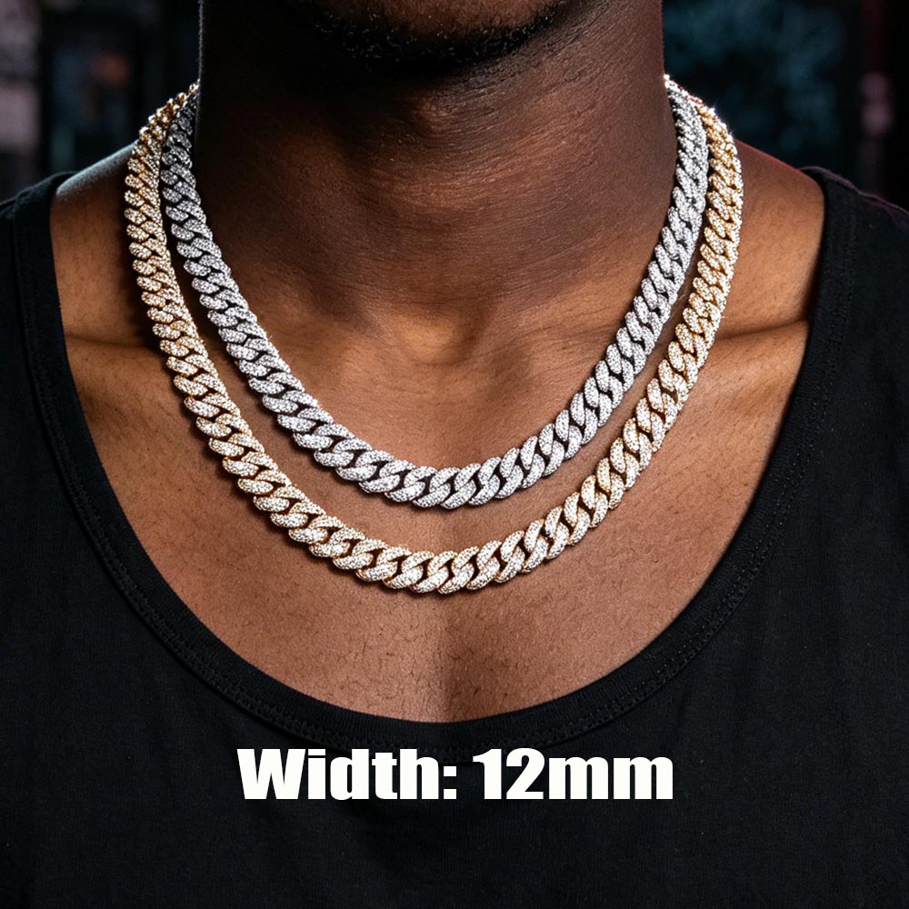 12mm Hip-Hop-Schmuck Diamant-C – Cuban Link Chain 12Mm Bewertung und Preis