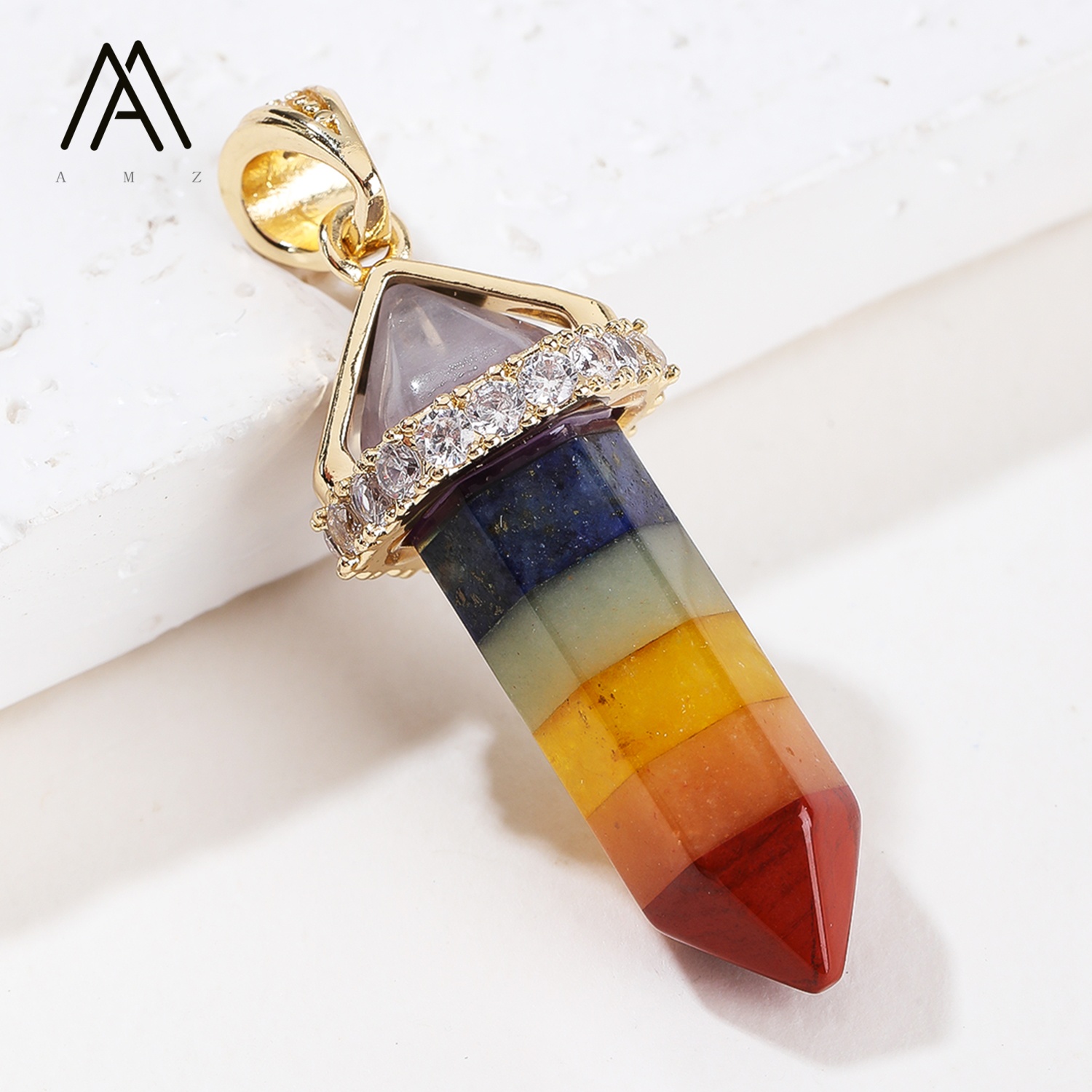 1/3/5/10 Stück modische sechse – Crystal Pendant Necklace Natural Stone Bewertung und Preis